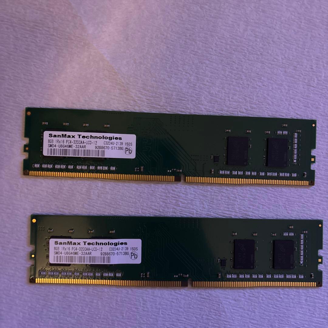 SanMax DDR4-3200 16GB (8GBx2 - メルカリ