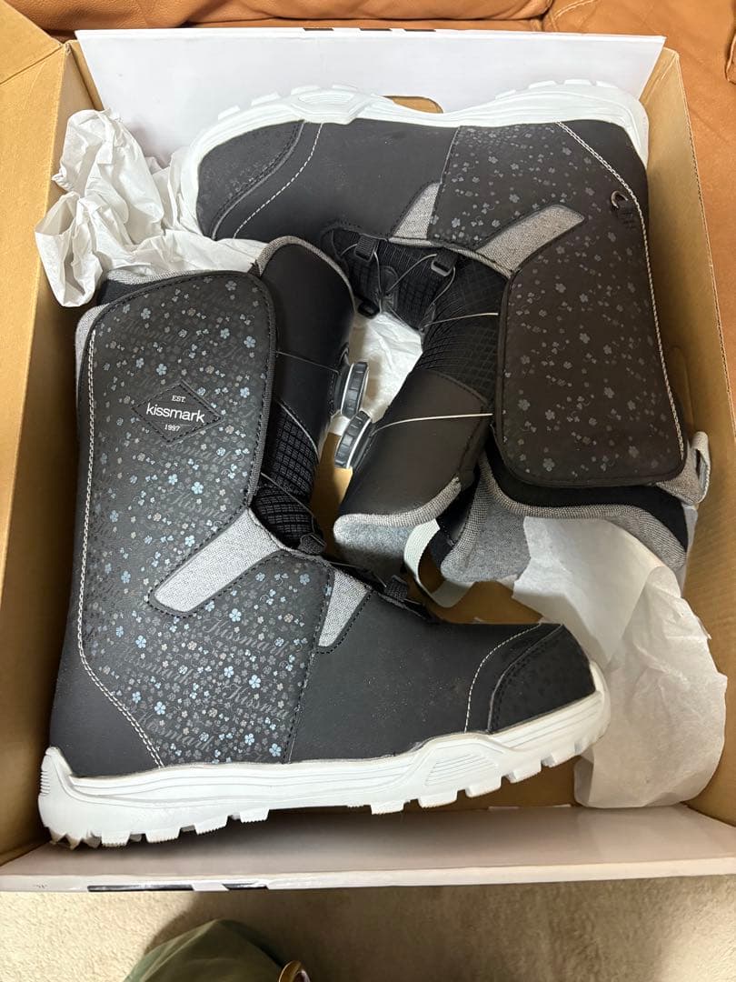 kissmark スノーボードブーツ ブラック 美品 KISSMARK (キスマーク) スノーボードブーツ メンズ SIZE 26cm ブラック