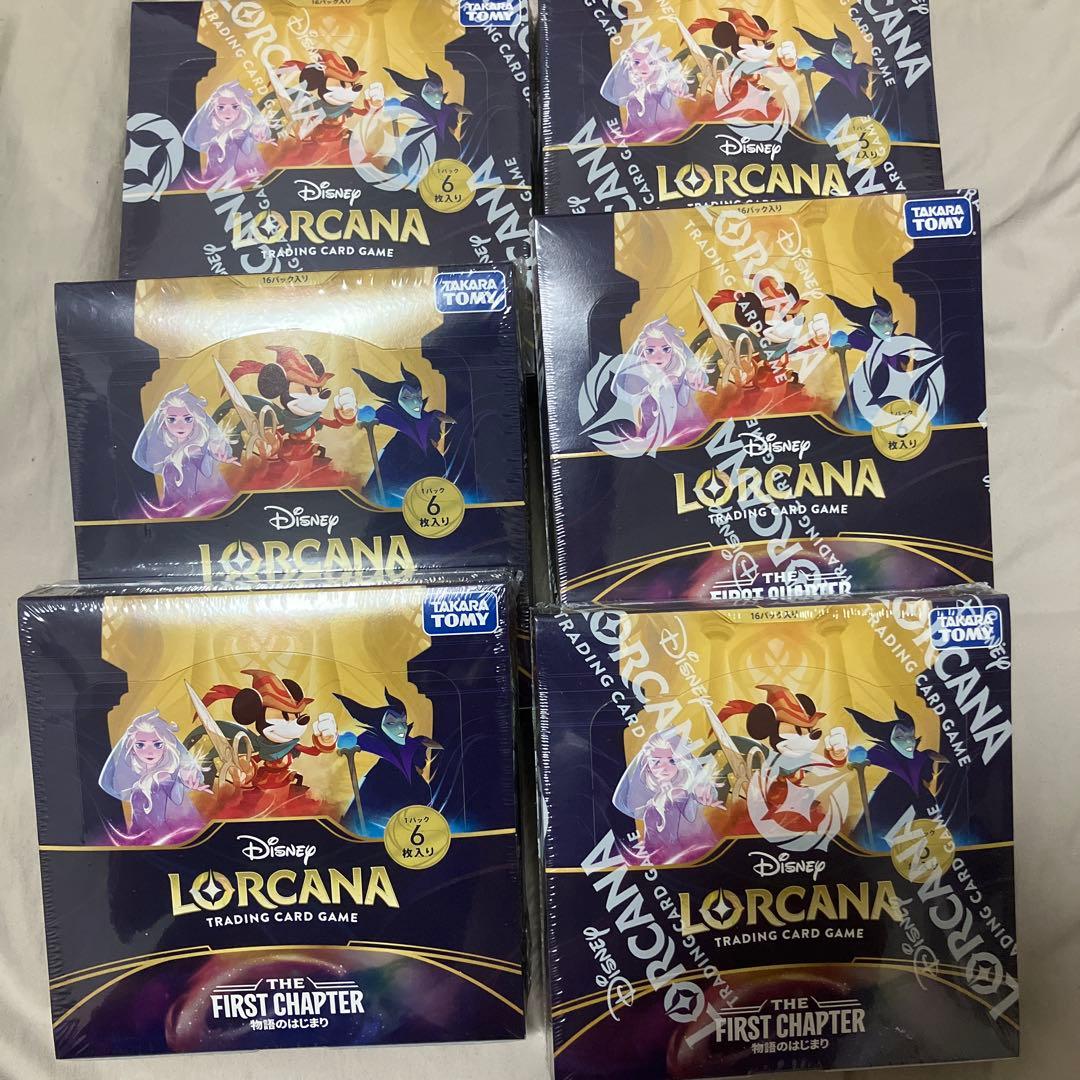 ディズニー　ロルカナ 物語のはじまり 6BOX 新品未開封 タカラトミー（TAKARA TOMY） ロルカナ ディズニー BOX ブースター