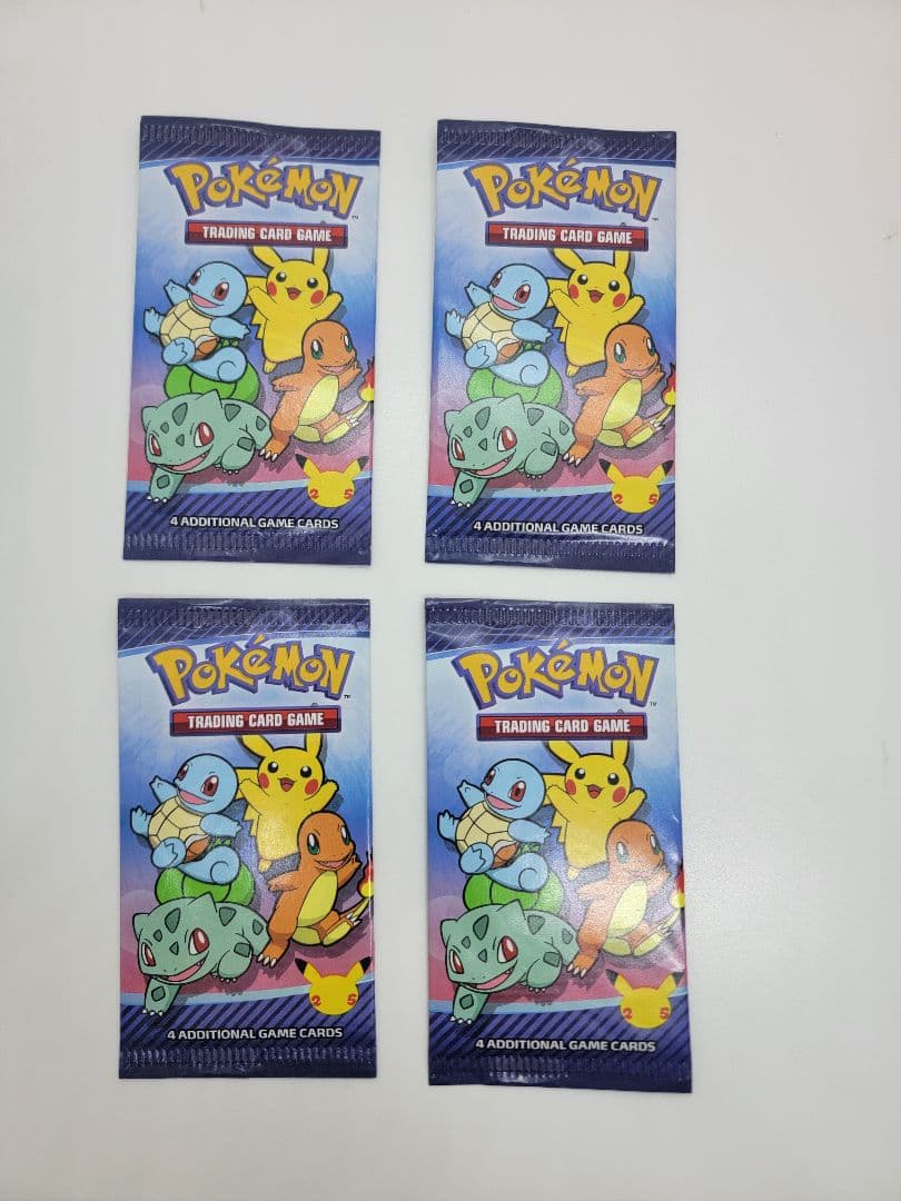 25th anniversary プロモパック 4セット 未開封 楽天市場】【プロモ4パック付き】 ポケモンカード box パック 25th