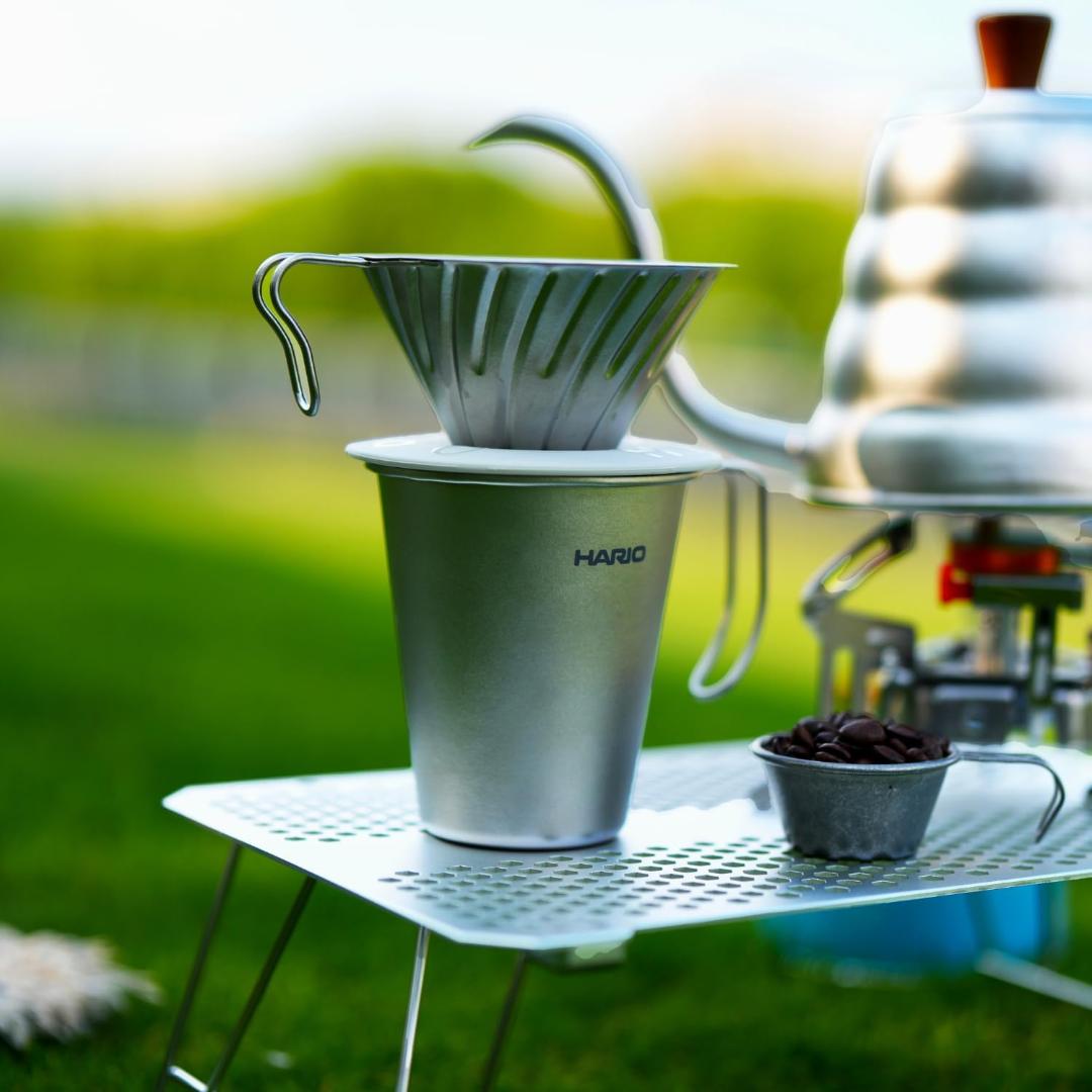 HARIO V60 チタンドリッパー 1~4杯用 + チタンマグ350mlセット - メルカリ