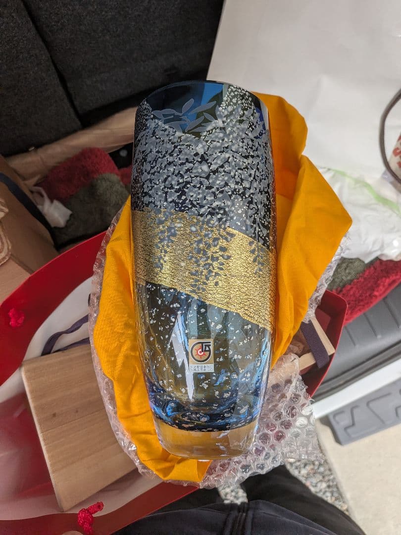 江戸硝子 東洋佐々木ガラス 藤花文様 クリスタル花瓶 伝統工芸品 杯（花見酒） 10360 / 東洋佐々木ガラス(株) 公式オンラインショップ