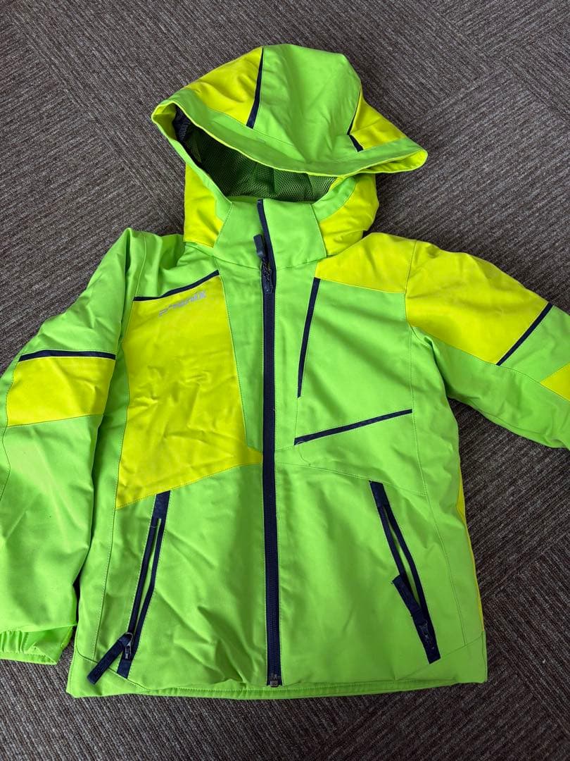 phenix 子ども用スキーウェア 黄緑/ネイビー サイズ調整可！！ - メルカリ