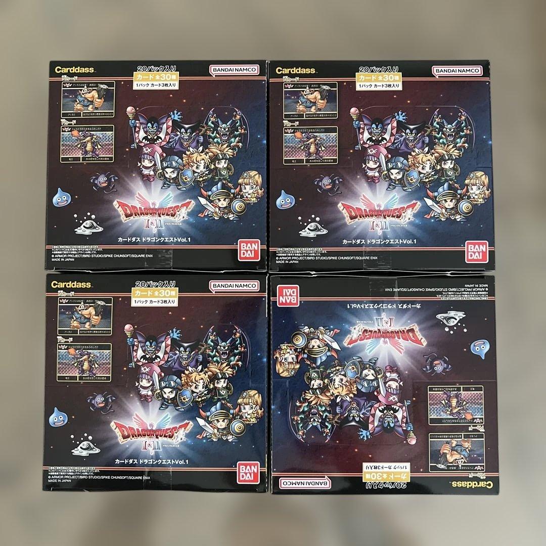 ドラゴンクエスト カードダス vol.1　未開封　４BOX ミントモール / MINT-WEB店 (ボックス通販) / カードダス