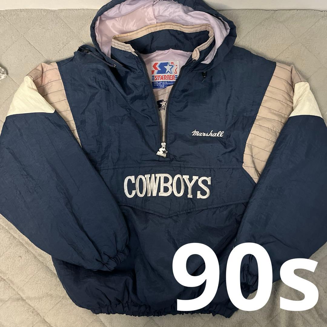 90s】STARTER NFL ダラスカウボーイズ ハーフジップ中綿ジャケット