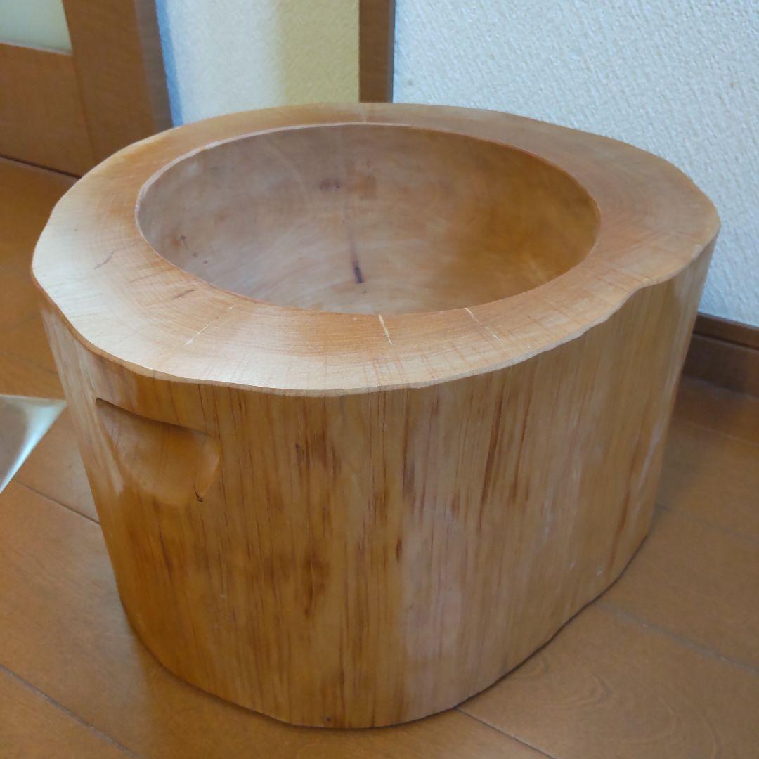 あらぽん様専用 ミニうす 臼と杵 原木くり抜きタイプ