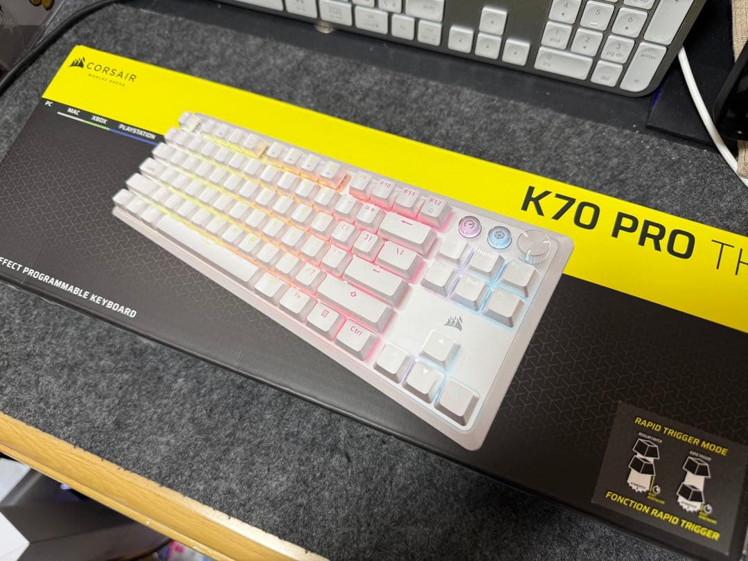 CORSAIR K70 PRO TH ホワイト K70 PRO TKL High-Performance Hall Effect Programmable Gaming