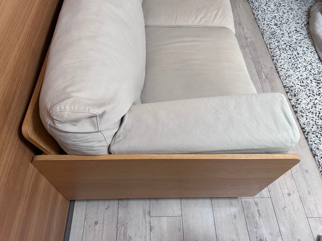 しゅう様専用]無印良品 廃盤希少品 オーク材突板2.5シーター北欧風