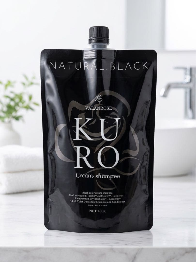新品未開封】KURO クロ クリームシャンプー ナチュラルブラック400g