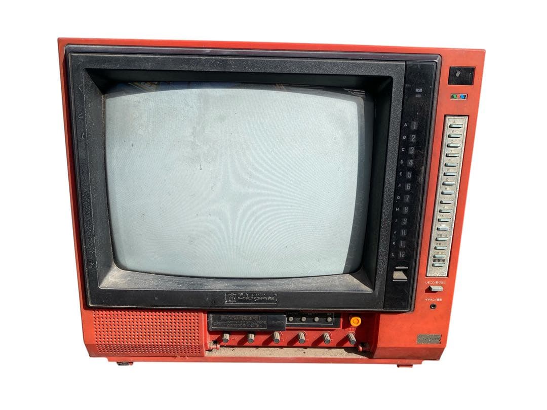 動作確認済】リッカー カラーテレビ 専用スタンド付 昭和レトロ ma166