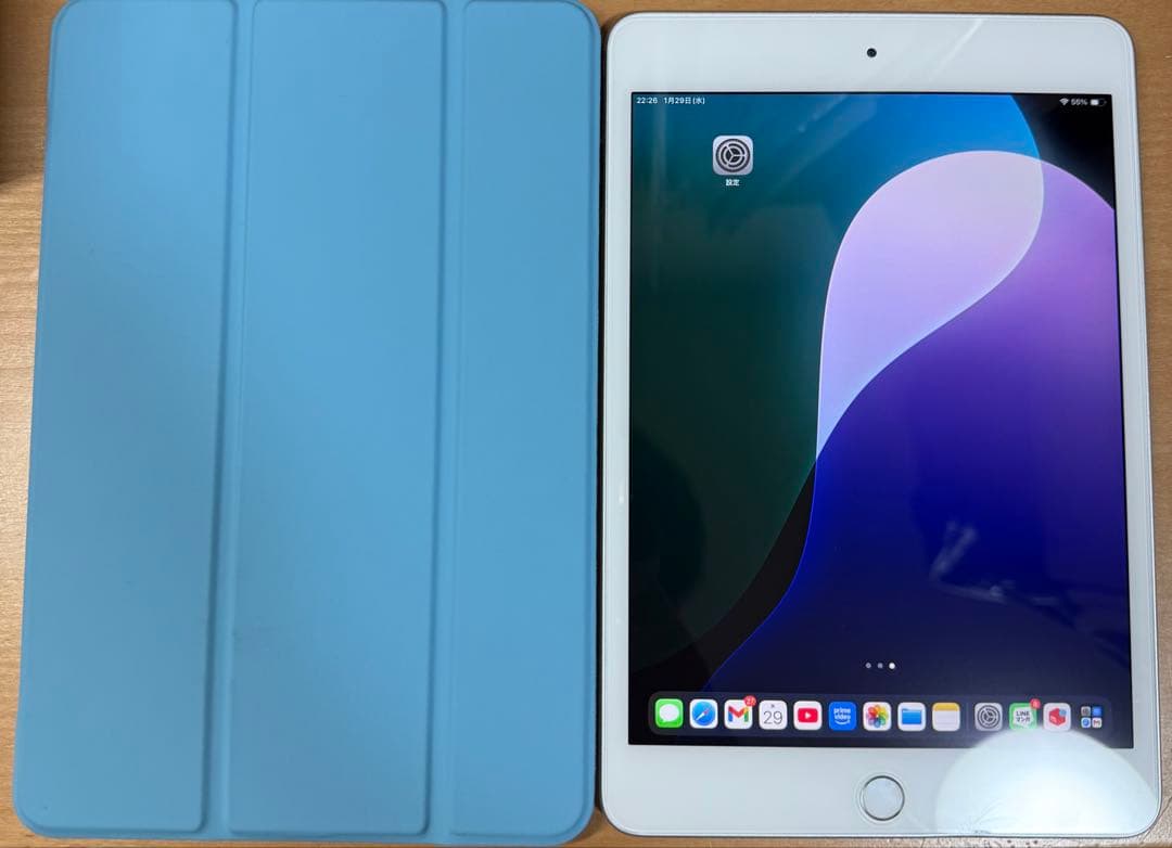 iPad mini 5 64G 最大容量87%セルラーモデル