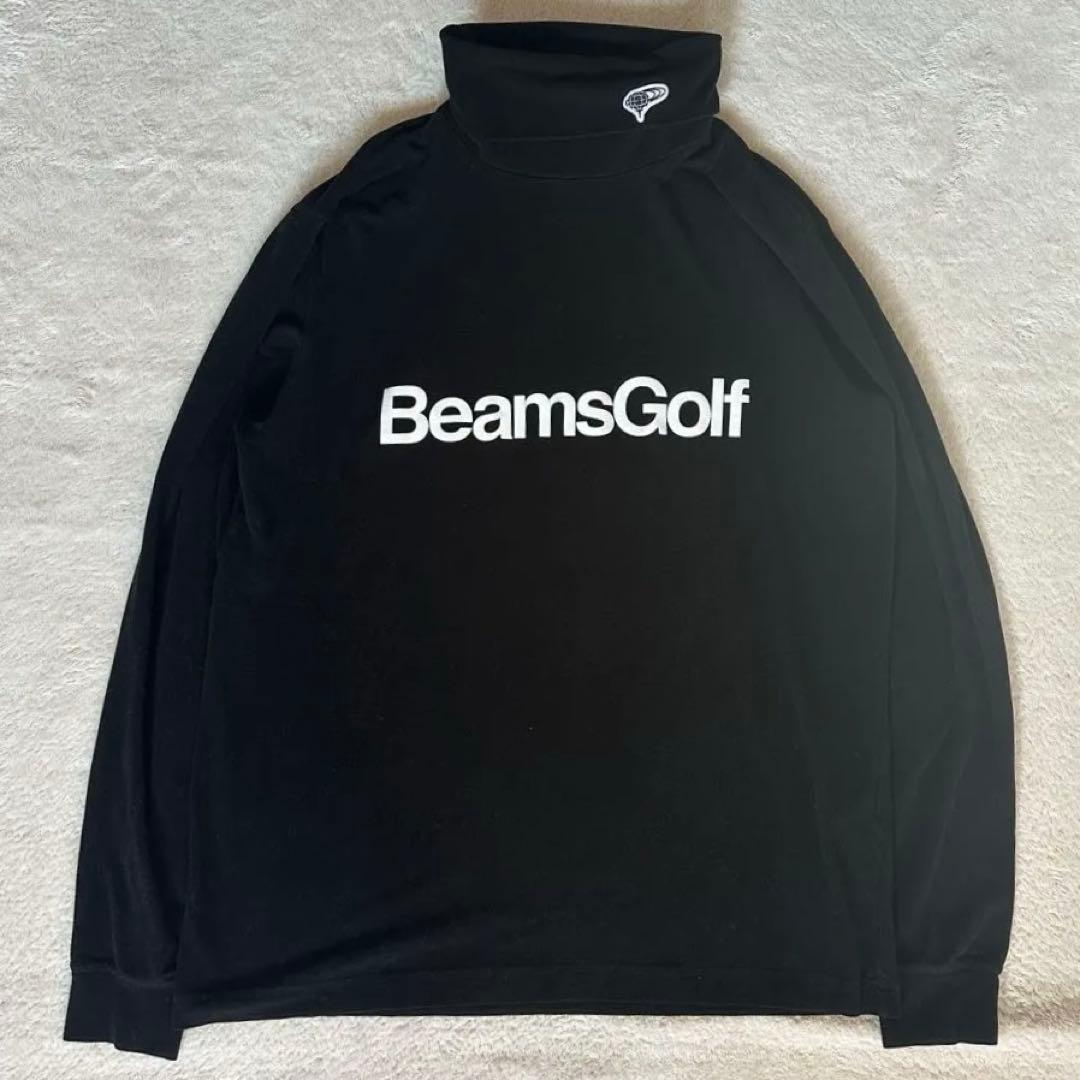 BEAMS GOLF プレミアム ウォーム タートルネック シャツ ブラック L