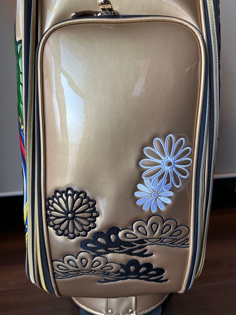 ザップZAPキャディーバッグ 歌舞伎画 ゴールド - メルカリ