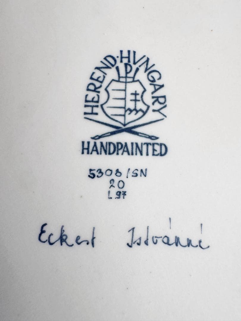 のり様用 ヘレンド 大型25cm 狛犬（L) シノワズリ マスターぺインター