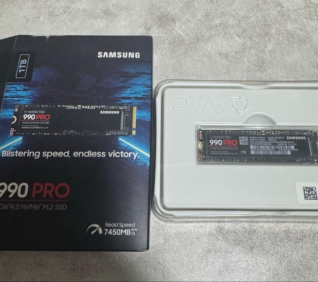M.2SSD Samsung 990 PRO 1TB 最大転送速度7,450MB Amazon.co.jp: Samsung 990 PRO 1TB PCIe Gen 4.0 x4 (最大転送速度