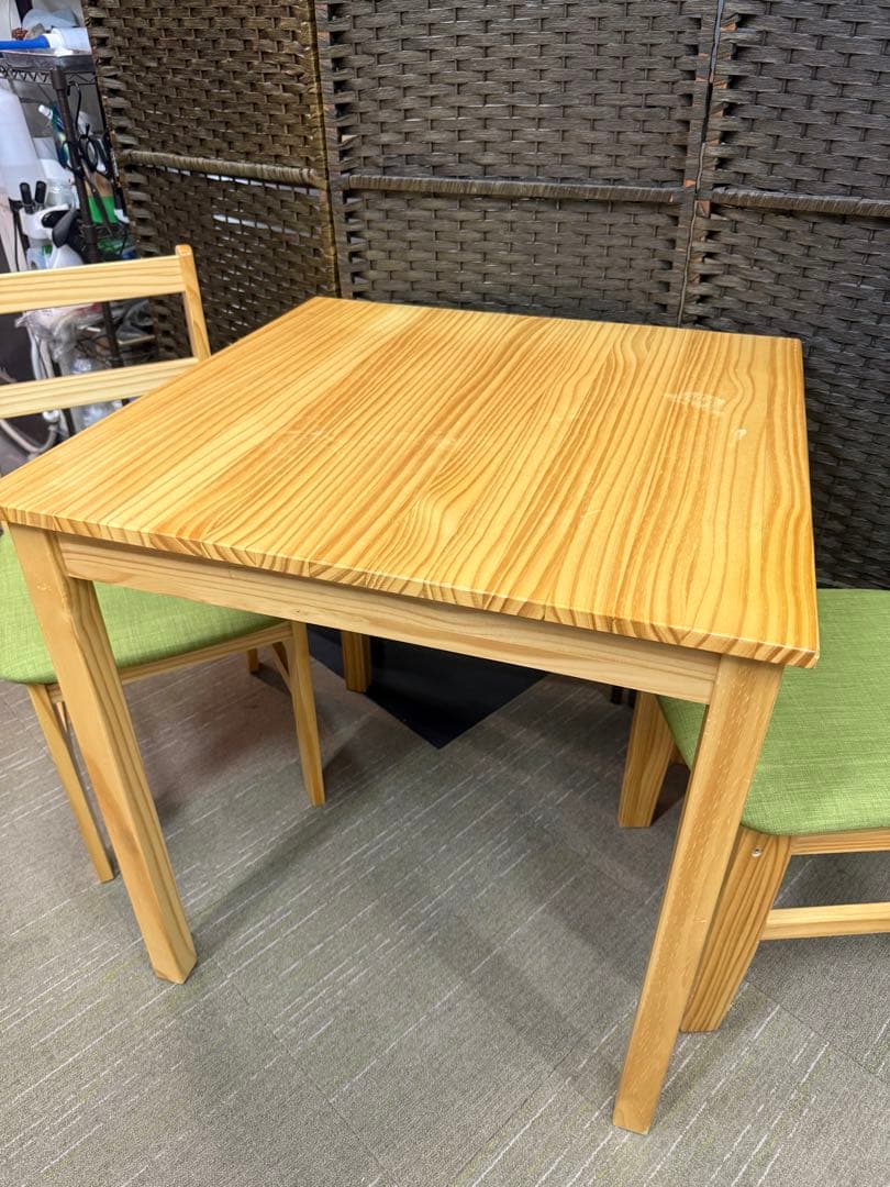 洗浄消毒作業済】LOWYA ニューナディア ダイニングテーブル＆チェア2脚