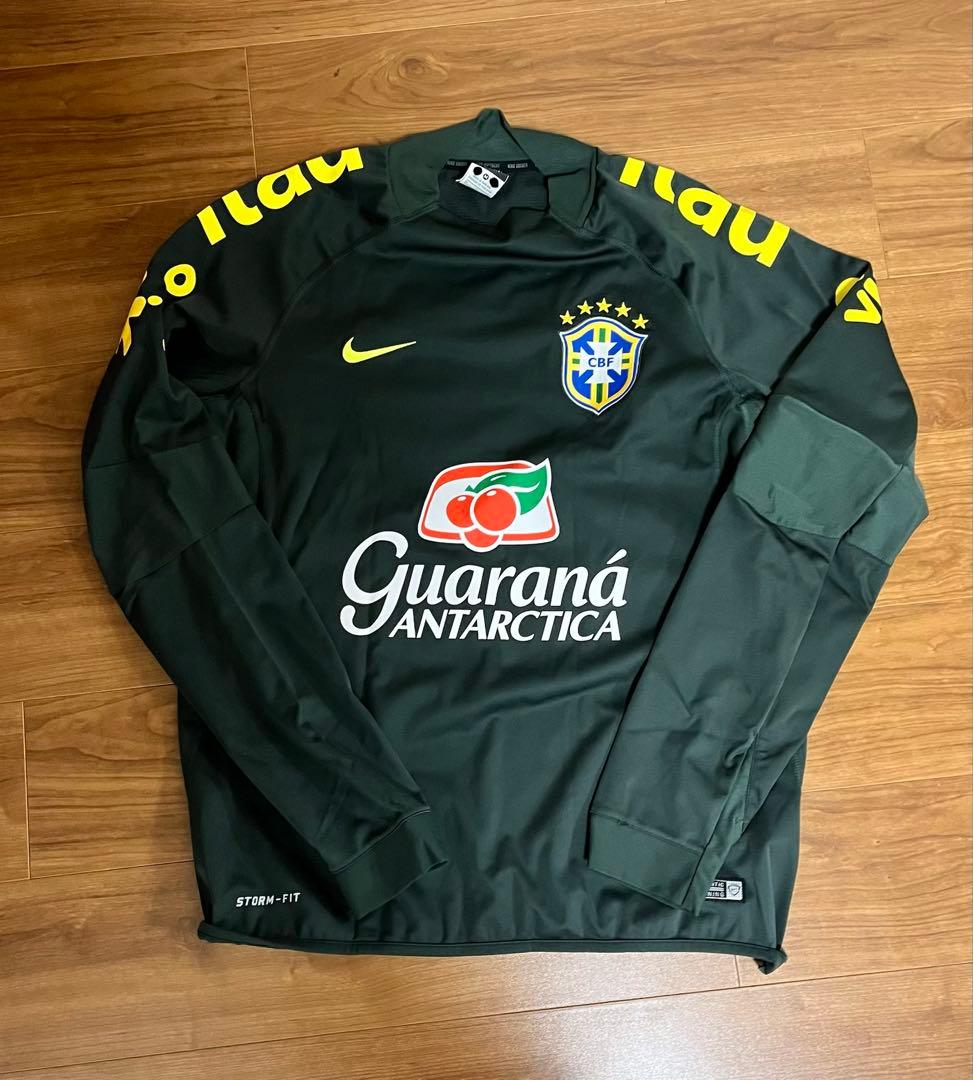 Nike ブラジル代表スポンサー付きトレーニングウェア 長袖ジャージ M