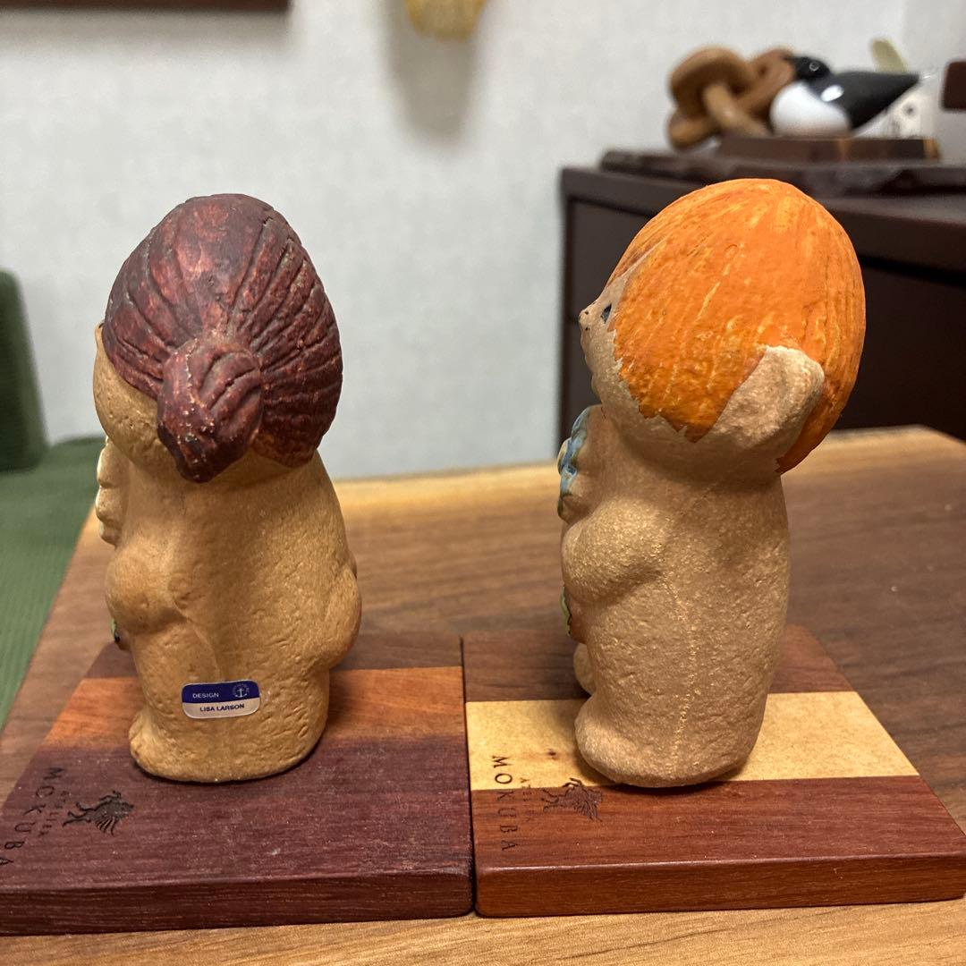 リサラーソン ヴィンテージ 置物 Adam&Eva アダムとイヴ オブジェ