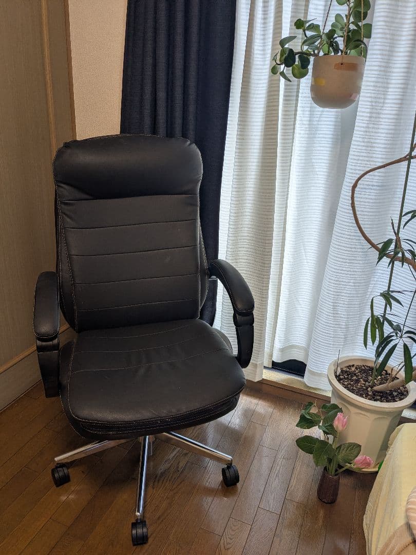 送料込】ニトリ ワークチェア リカルド ブレスレザー オフィスチェア