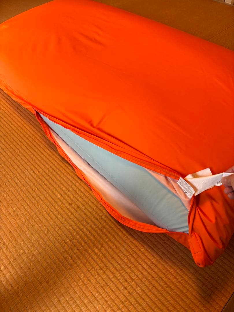 Yogiboマックス 新品オレンジカバー、インナーカバークリーニング済