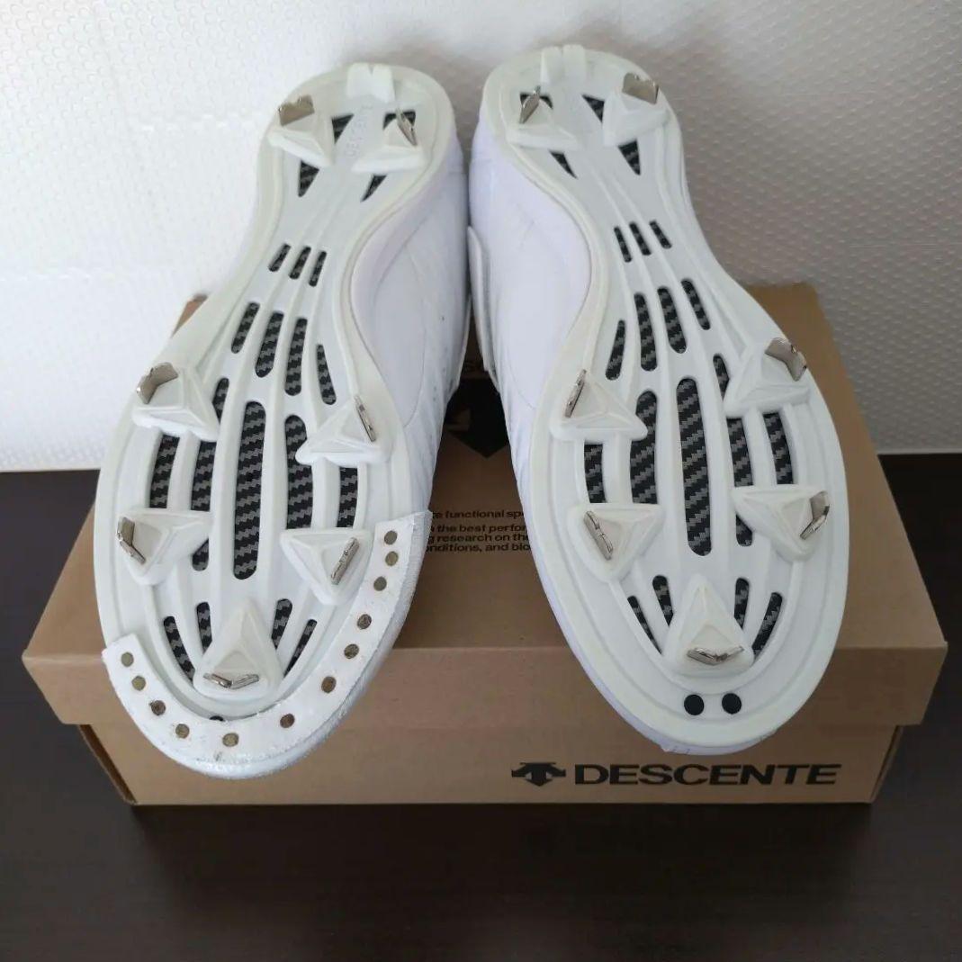 デサントコウノエベルトスパイク2Gプラス ホワイト28.5cm 左投手用P皮