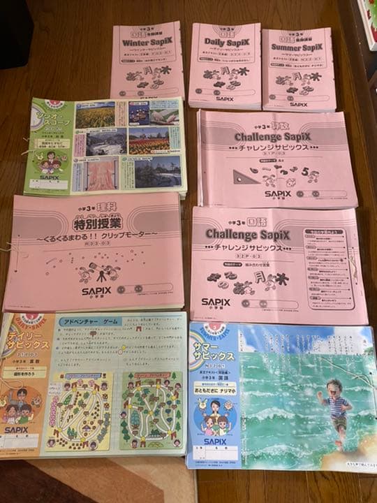 未記入多数　ビックス塾小3全113回　国語算数理科社会，夏冬期講習　鉛筆字消した サピックス（小5）】夏期講習に向けて | 銀座美食倶楽部