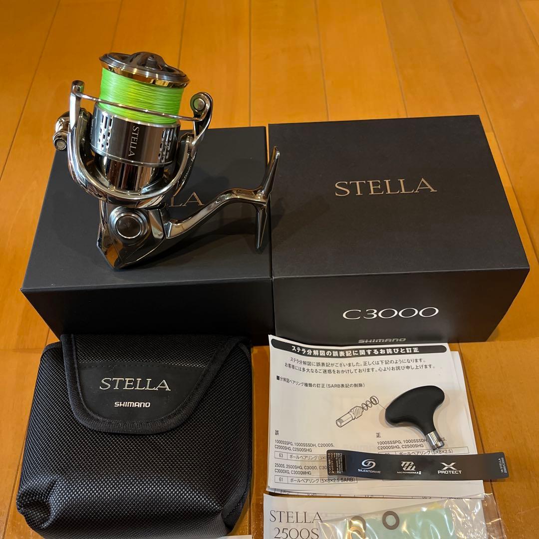 ステラ18 C3000 リブレハンドルノブ ［極美品］シマノ リール オマケ付