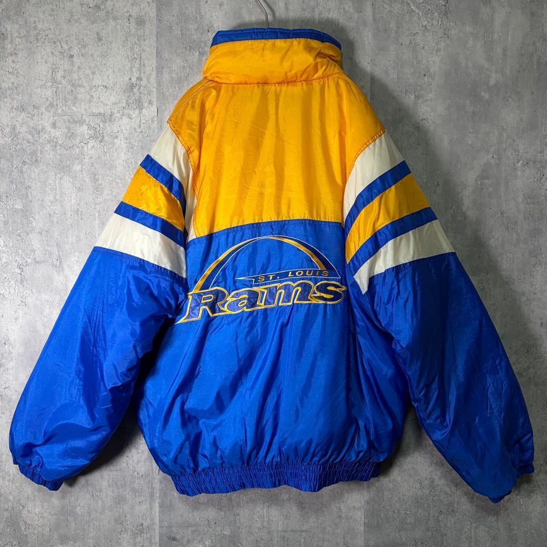 90s NFL セントルイス・ラムズ 中綿 ブルゾン 刺繍ロゴ 美品 - メルカリ
