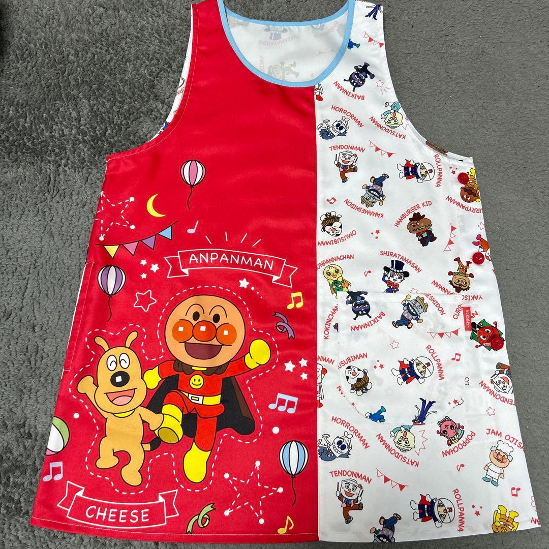 フレーベル館限定販売 アンパンマン 大人気エプロン 保育士さんに