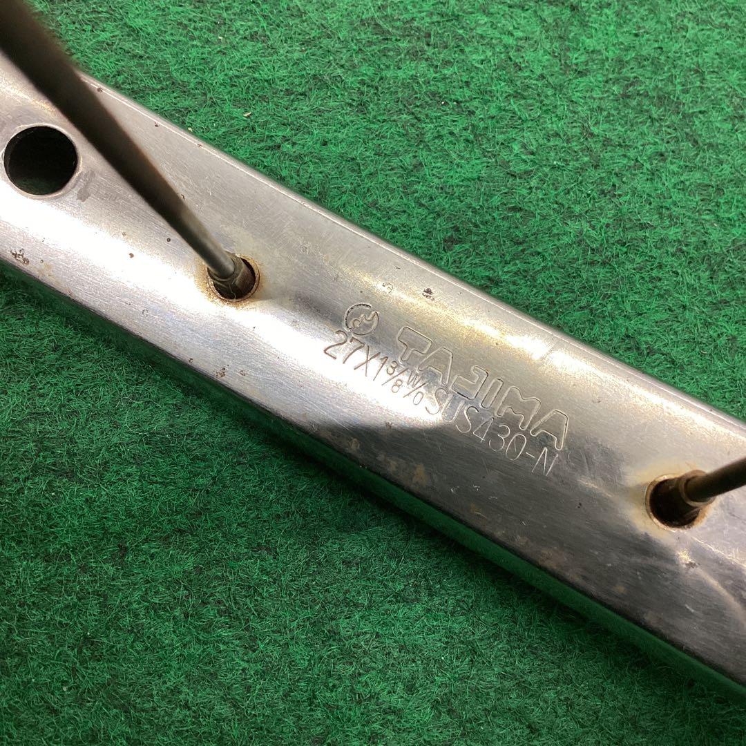 ステンレスリム　後輪 27x1-3/8 内装3段　27インチ ローラーブレーキ