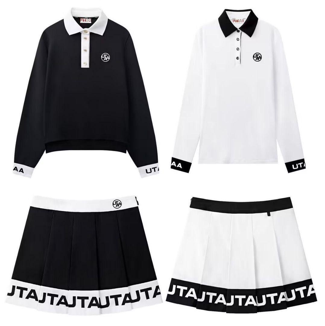 新品 UTAA ユタ ゴルフ トップス＆スカートセット ブラック L - メルカリ
