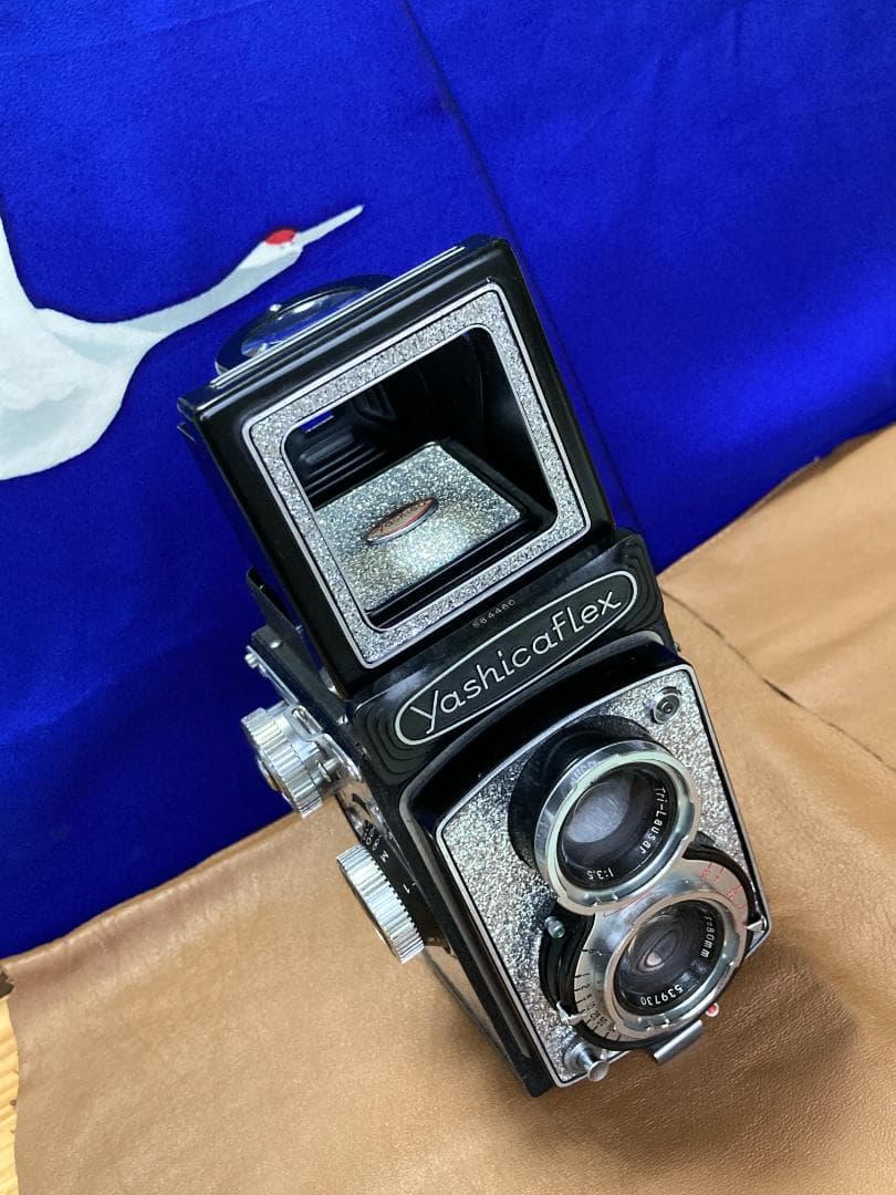 整備済 YashicaFlex C ミラー交換・動作良好 美しい外装の二眼レフ