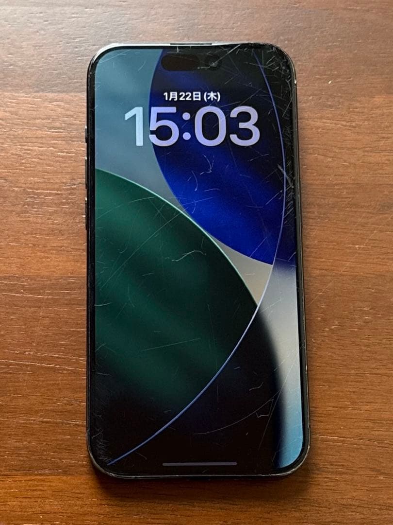 iPhone 15Pro 128GB本体-ブルーチタニウム-動作正常