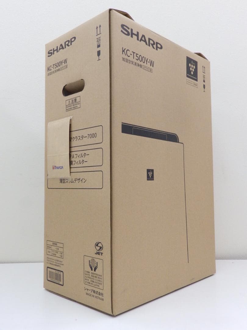 新品 未使用 SHARP KC-T500Y-W 加湿空気清浄機 ホワイト - メルカリ