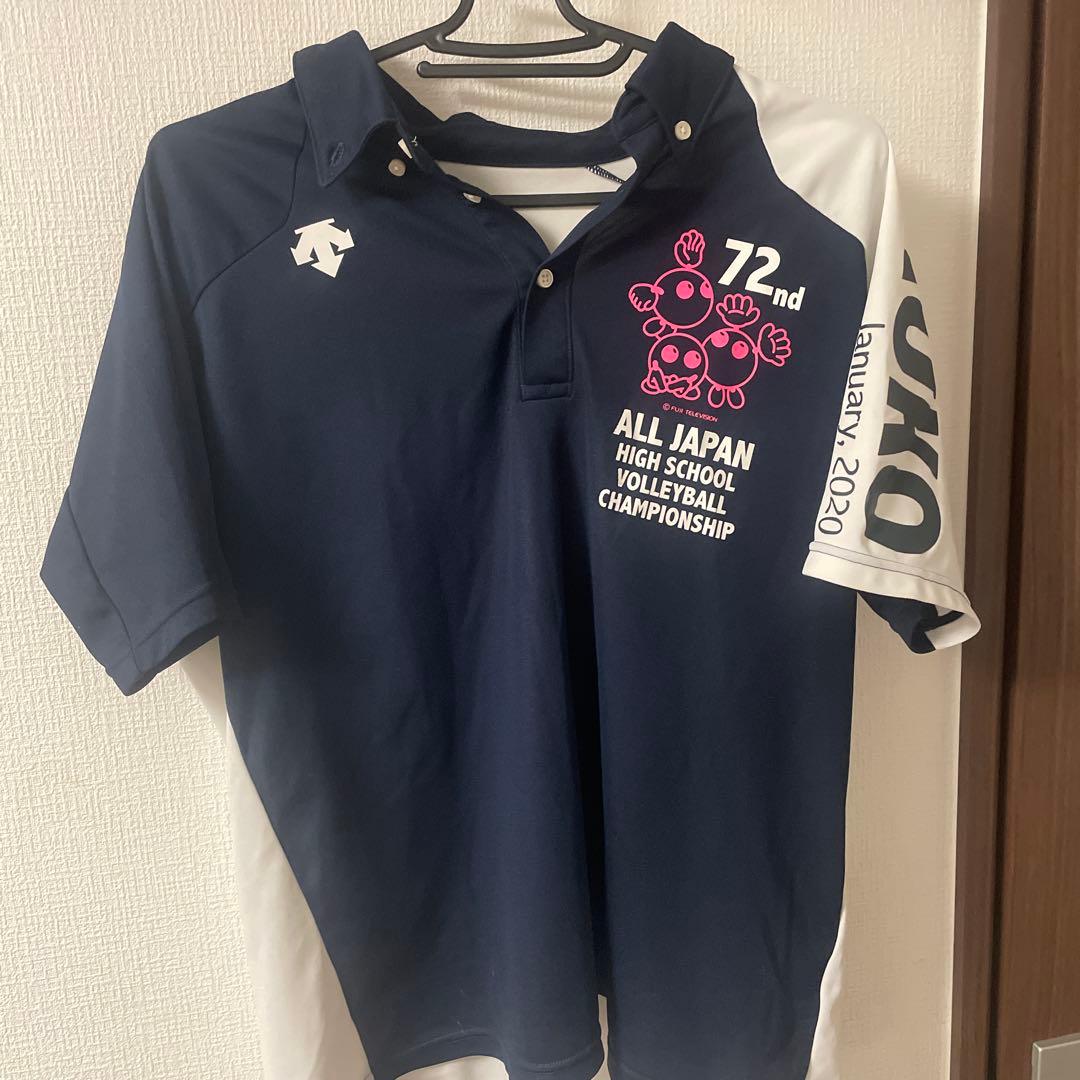 DESCENTE 春高バレーTポロシャツ - メルカリ