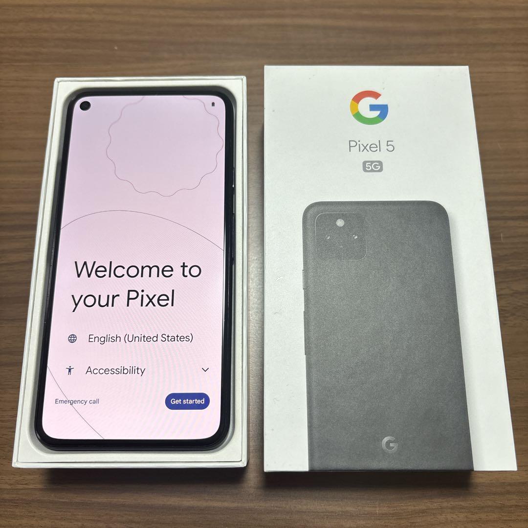 Pixel5 本体 ブラック 箱付き SIMロック解除済み バッテリー交換済み