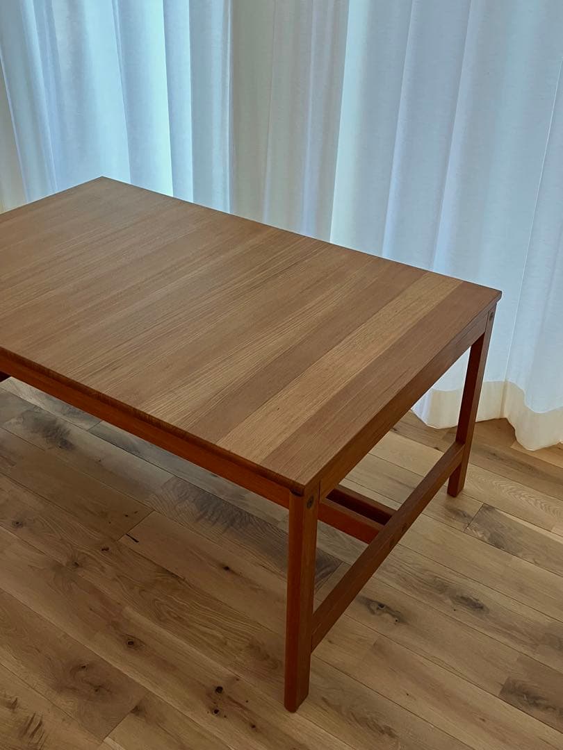 【FREDERICIA】ソーレン・ホルスト/センターテーブル/チーク材/限定3台 東谷 ローテーブル 天然木の本体にラタンのを組み合わせた センター