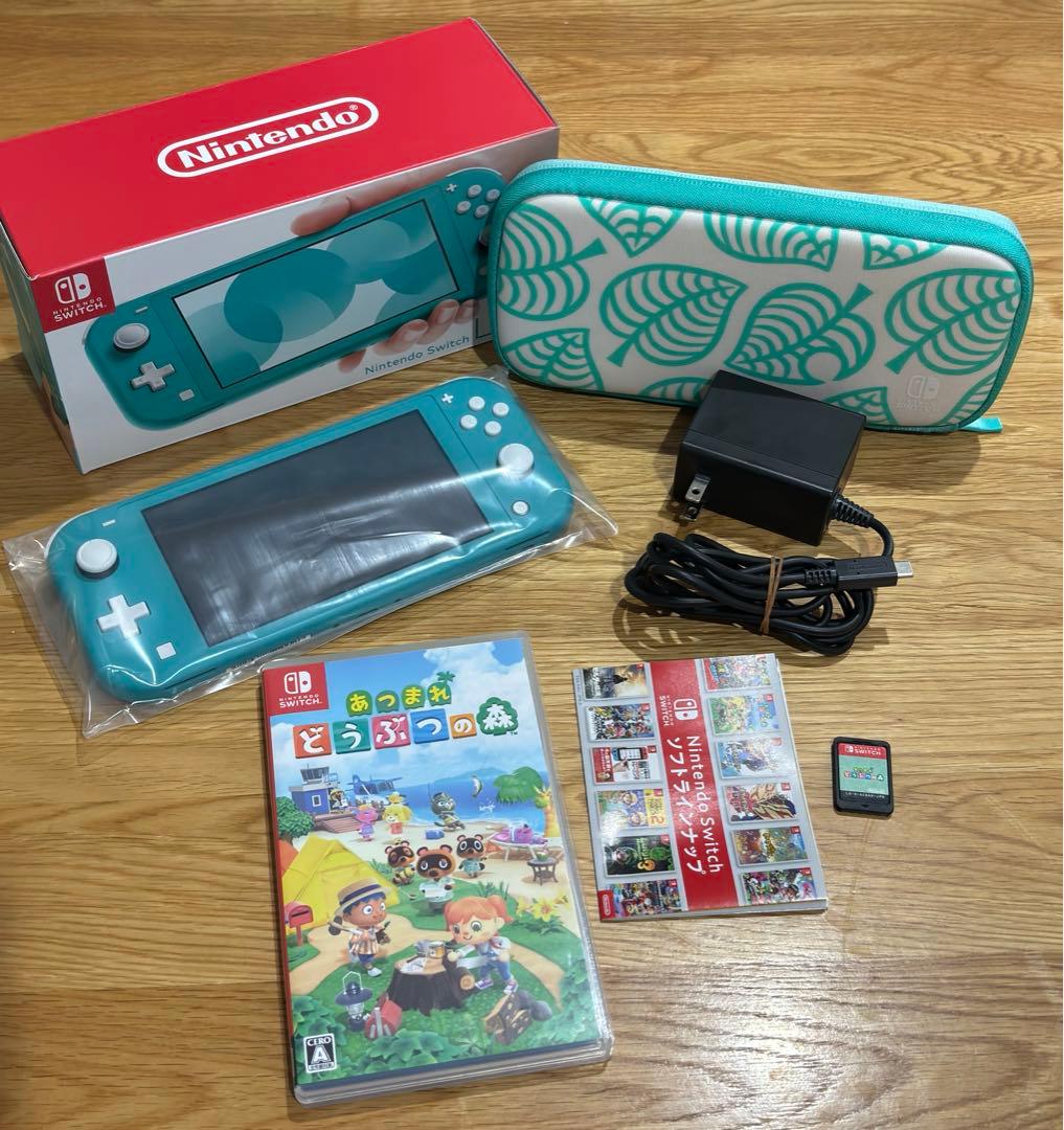 Nintendo Switch Lite［ターコイズ］/どうぶつの森カセット