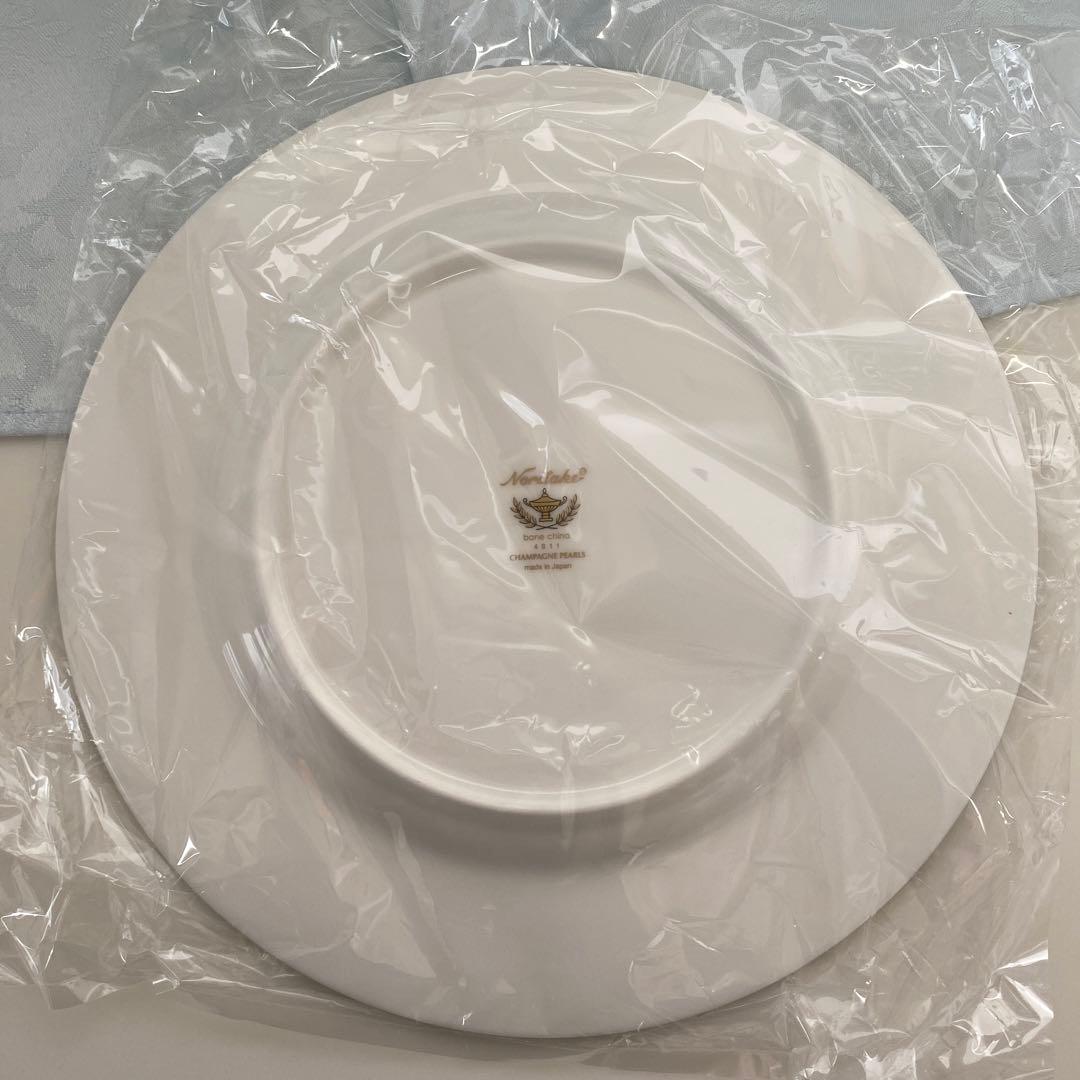 新品 ノリタケ シャンパンパールズ カップ&ソーサー 2客 ペア プレート