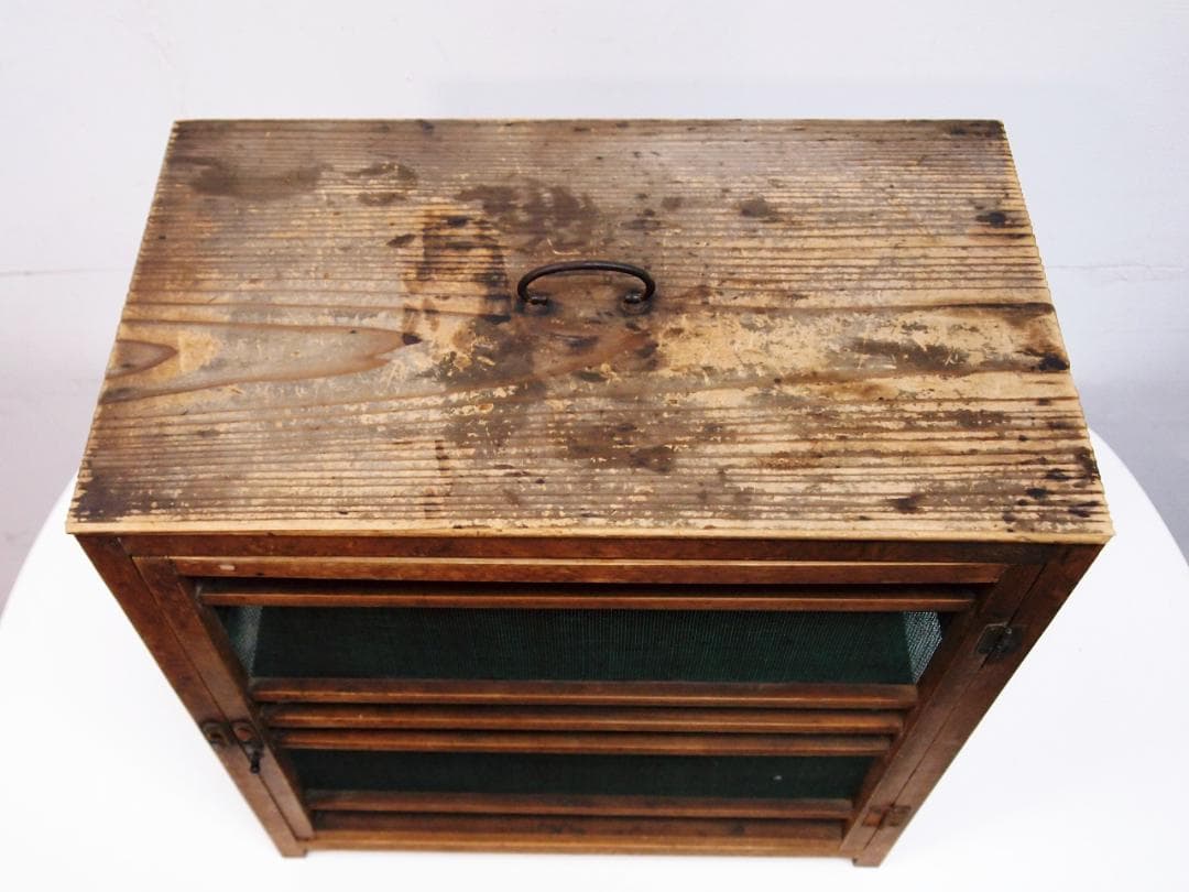 昭和レトロ 蝿帳 網戸棚 食器棚 キャビネット 収納棚 フードカバー