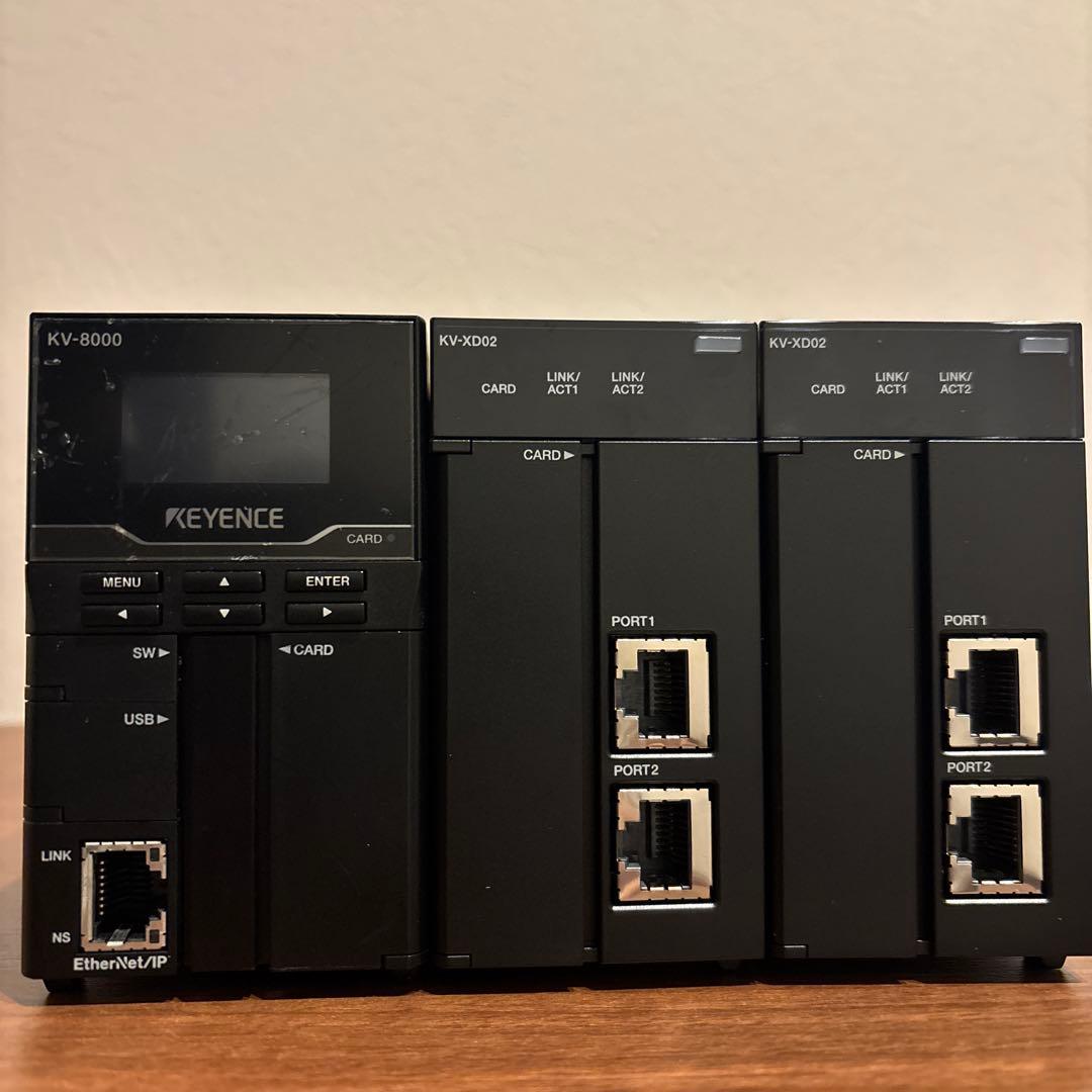 電源ユニット KEYENCE KV-8000 PLC + KV-XD02 データ活用ユニット KV-XD02 | キーエンス