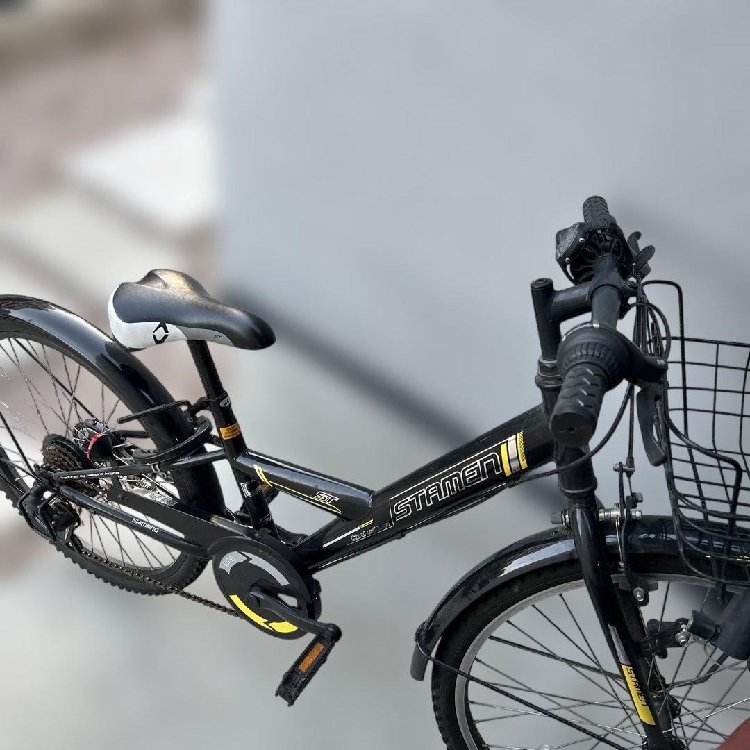 自転車　子供用　24インチ 24インチ 身長125～140cm 子供用自転車 ブラック マトリックス