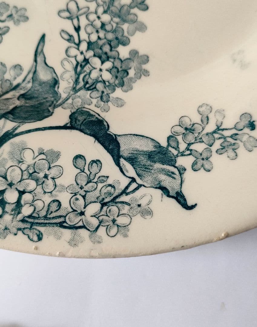 希少 美品 ジアン LILAS 平皿A フランスアンティーク - メルカリ