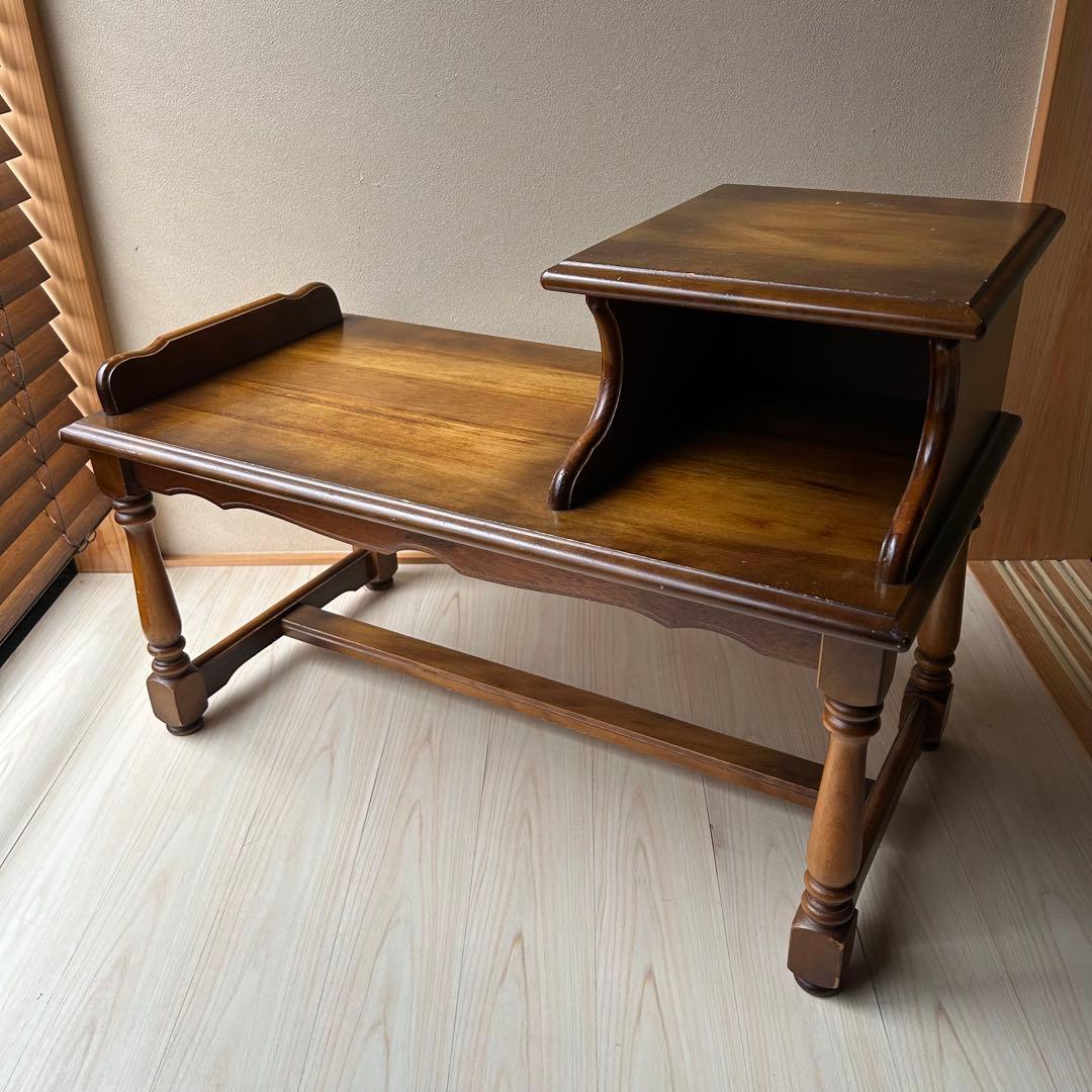 カリモク　オールドカリモク　コロニアル　テレフォンベンチ　電話台　ベンチ　花台 ❌sold out❌◾︎ Karimoku カリモク コロニアル テレフォンベンチ