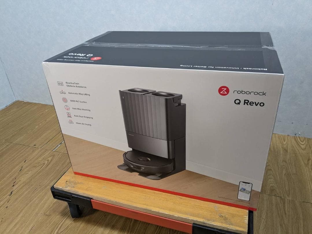 Y☆627 ロボロック ロボット掃除機 QR52-04 Q Revo 未開封品 Amazon | Roborock QR52-04 Q Revo(黒) 4way全自動ドックQ搭載