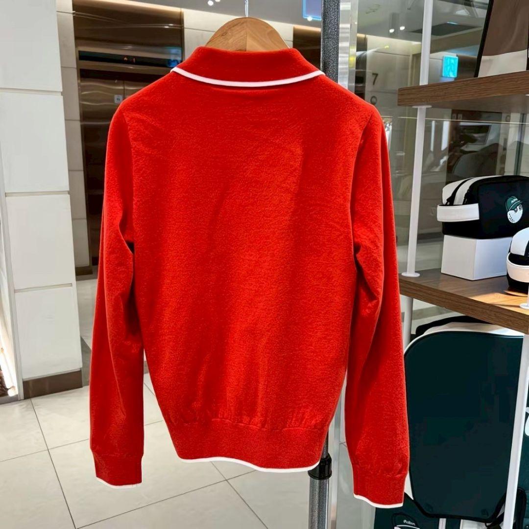 新品 マルボン Malbon golf ゴルフ 裏地付トップス レッド L - メルカリ