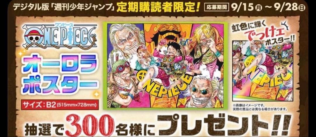 年内限定価格】300枚限定 ワンピース オーロラ B2ポスター - メルカリ