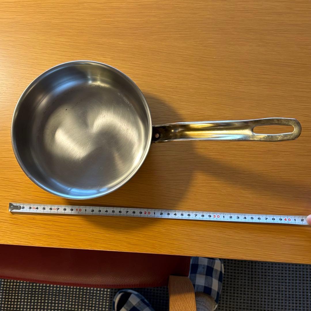 スーパーデンジ ソースパン 片手鍋 プロ仕様 SUS444 18