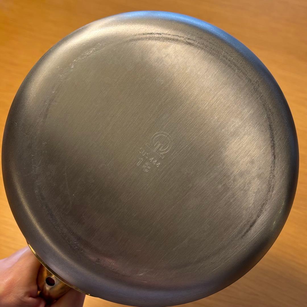 スーパーデンジ ソースパン 片手鍋 プロ仕様 SUS444 18