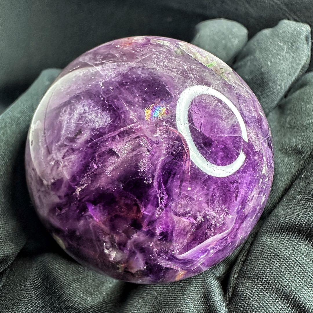 爆レア❗️レインボー☆フローライト 丸玉☆癒しパワーパワーストーン